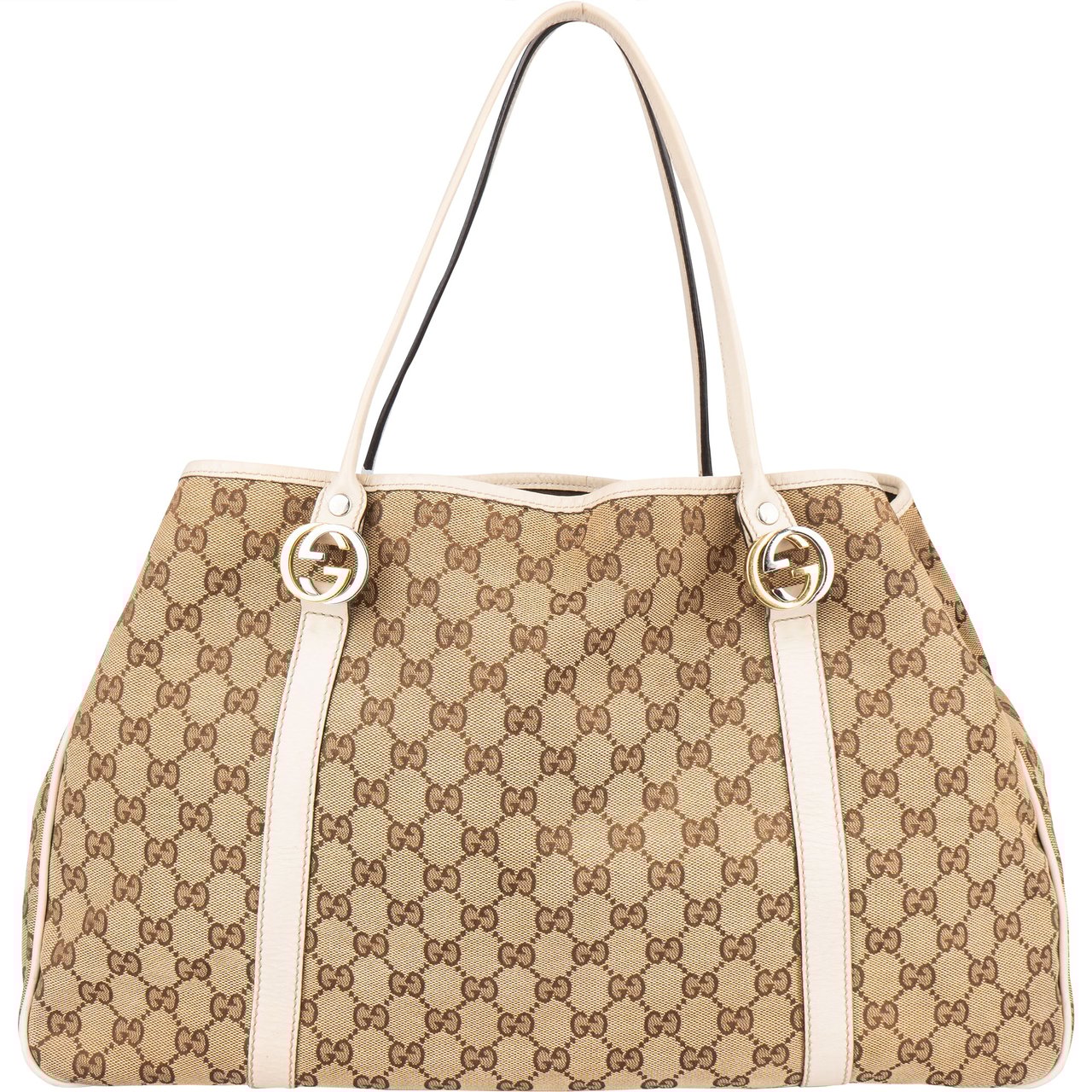 Gucci Gucci GG Monogram Twin GG Handbag Bruin
