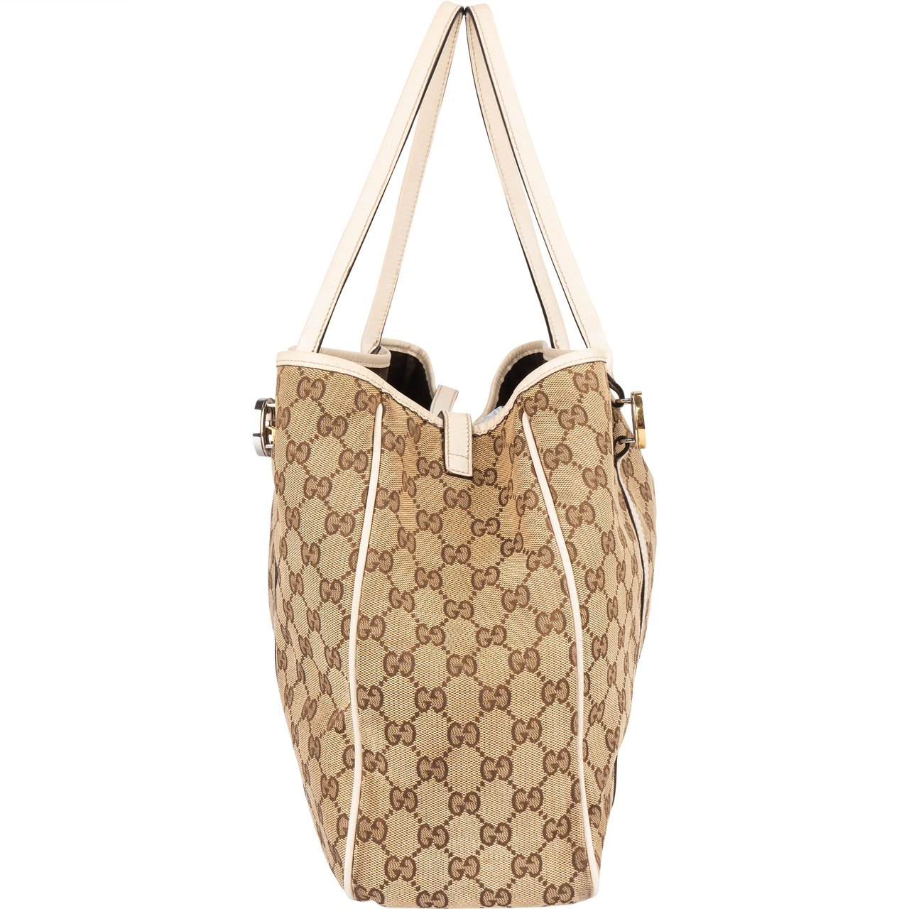 Gucci Gucci GG Monogram Twin GG Handbag Bruin