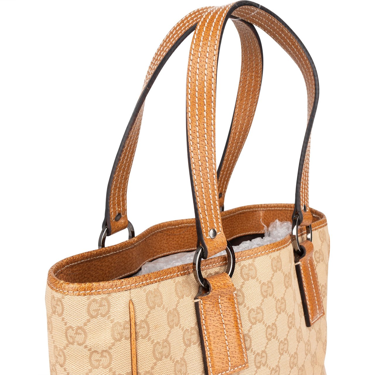 Gucci Gucci GG Monogram Handbag Bruin