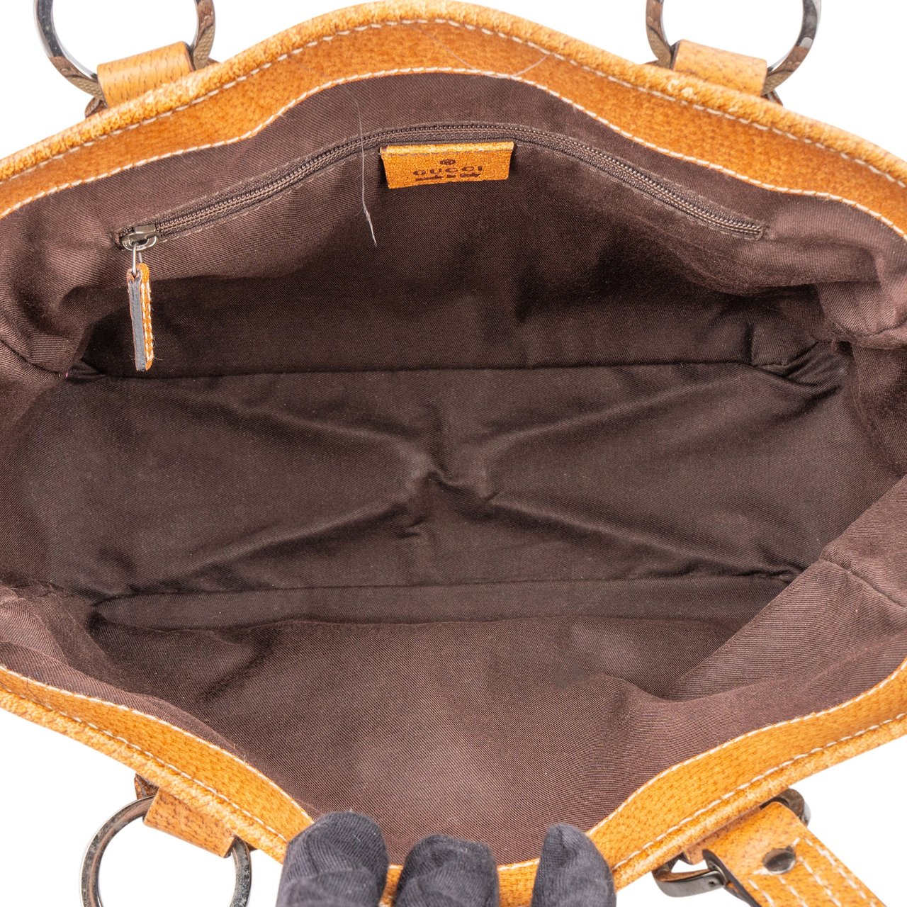 Gucci Gucci GG Monogram Handbag Bruin