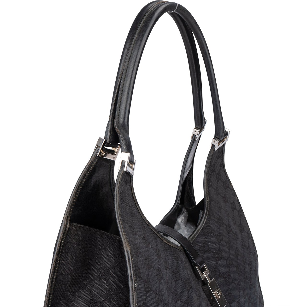 Gucci Gucci GG Monogram Big Jackie Handbag Zwart