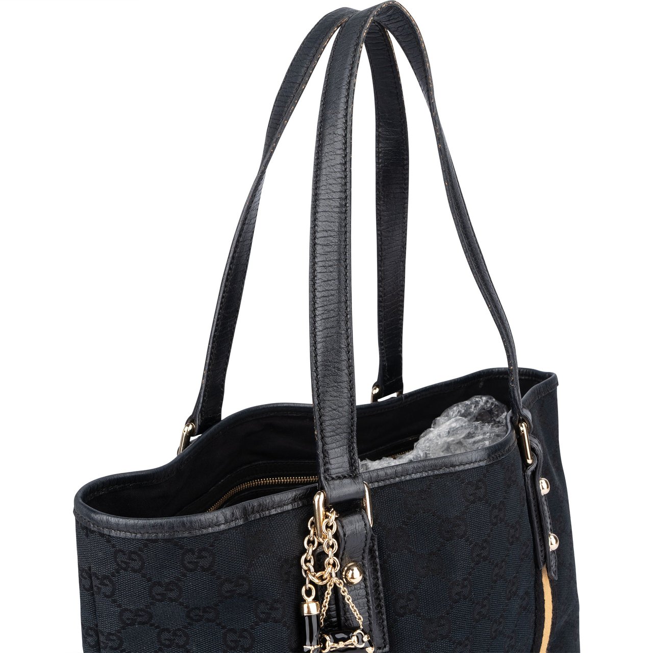 Gucci Gucci GG Monogram Jolicoeur Handbag Zwart