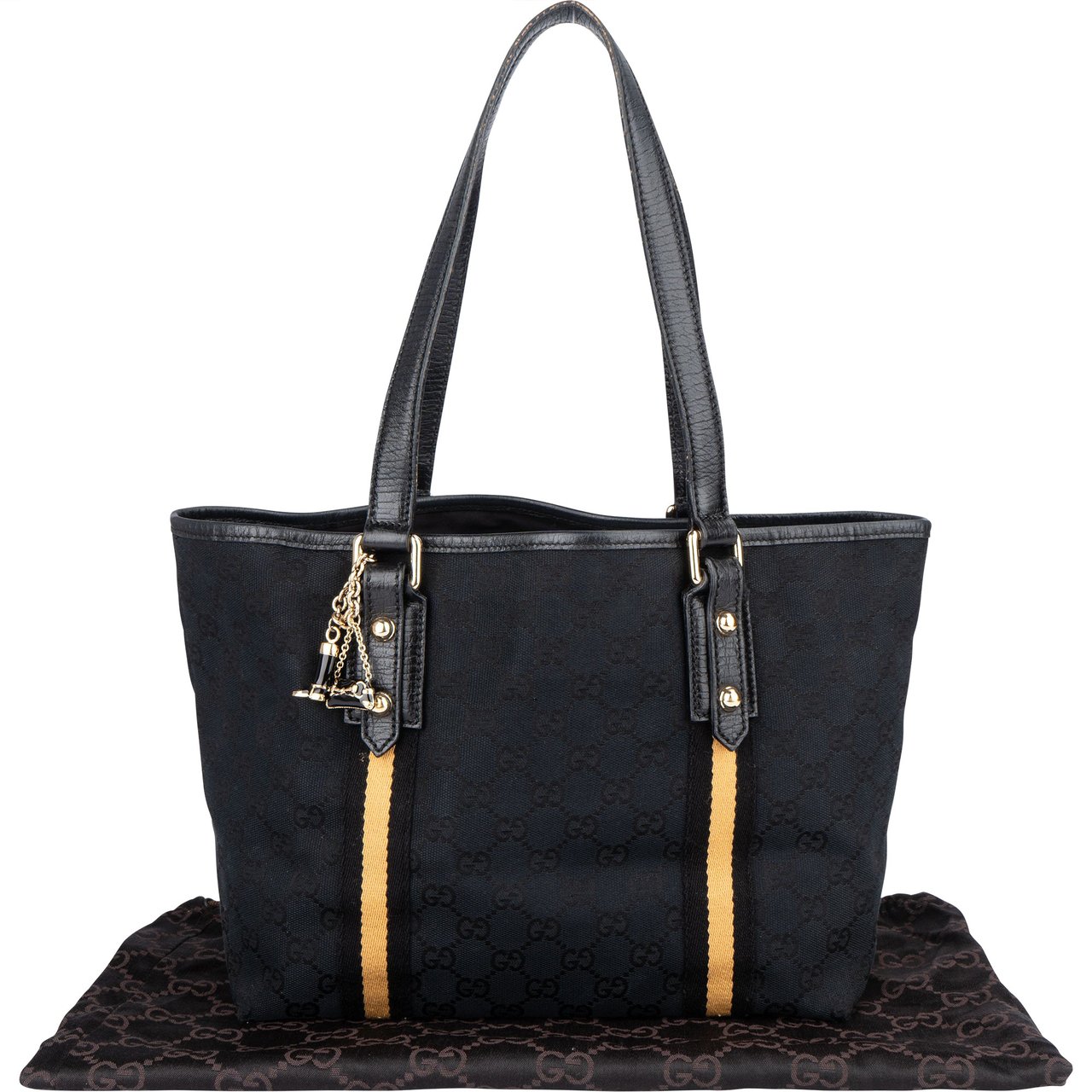 Gucci Gucci GG Monogram Jolicoeur Handbag Zwart