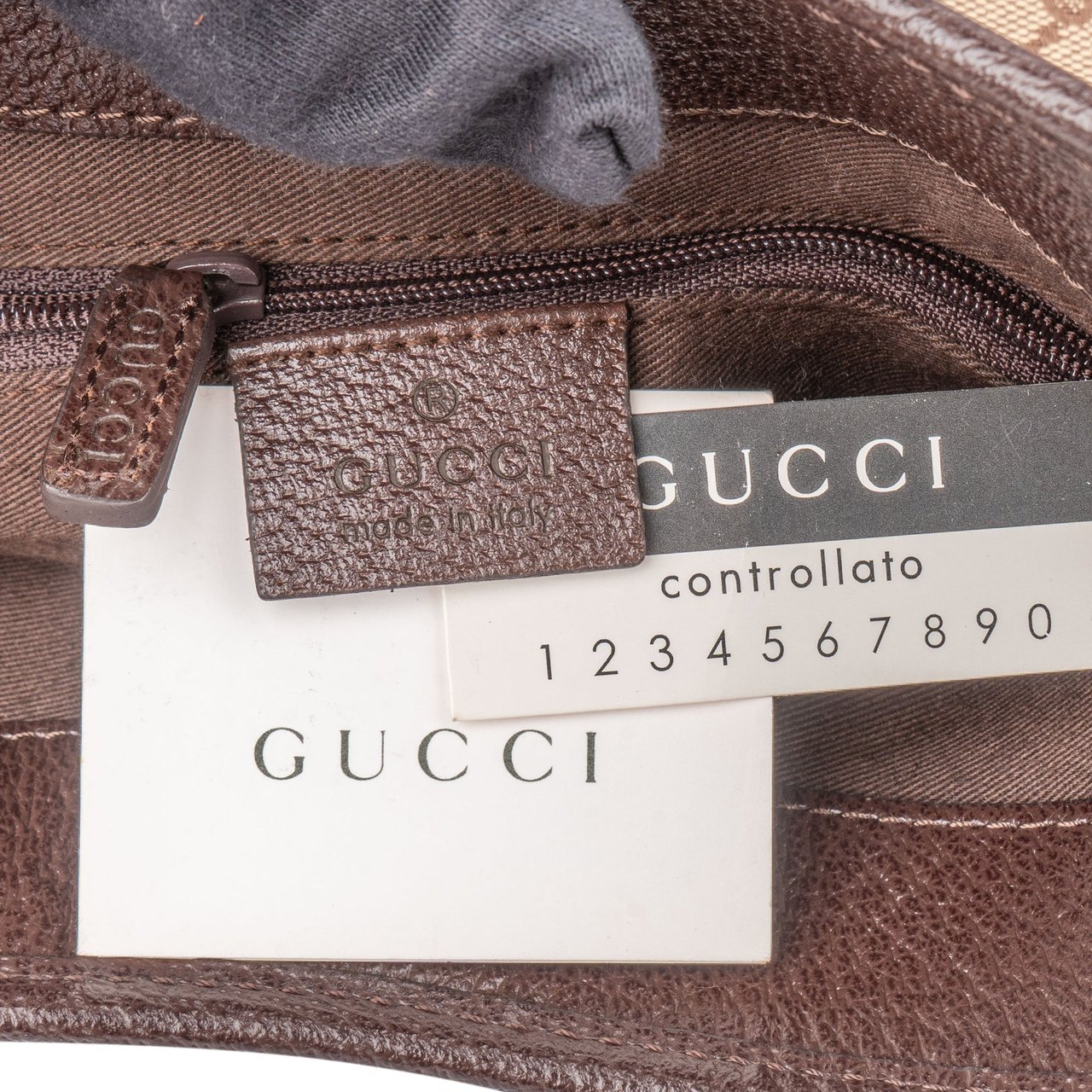 Gucci Gucci GG Monogram Handbag Bruin