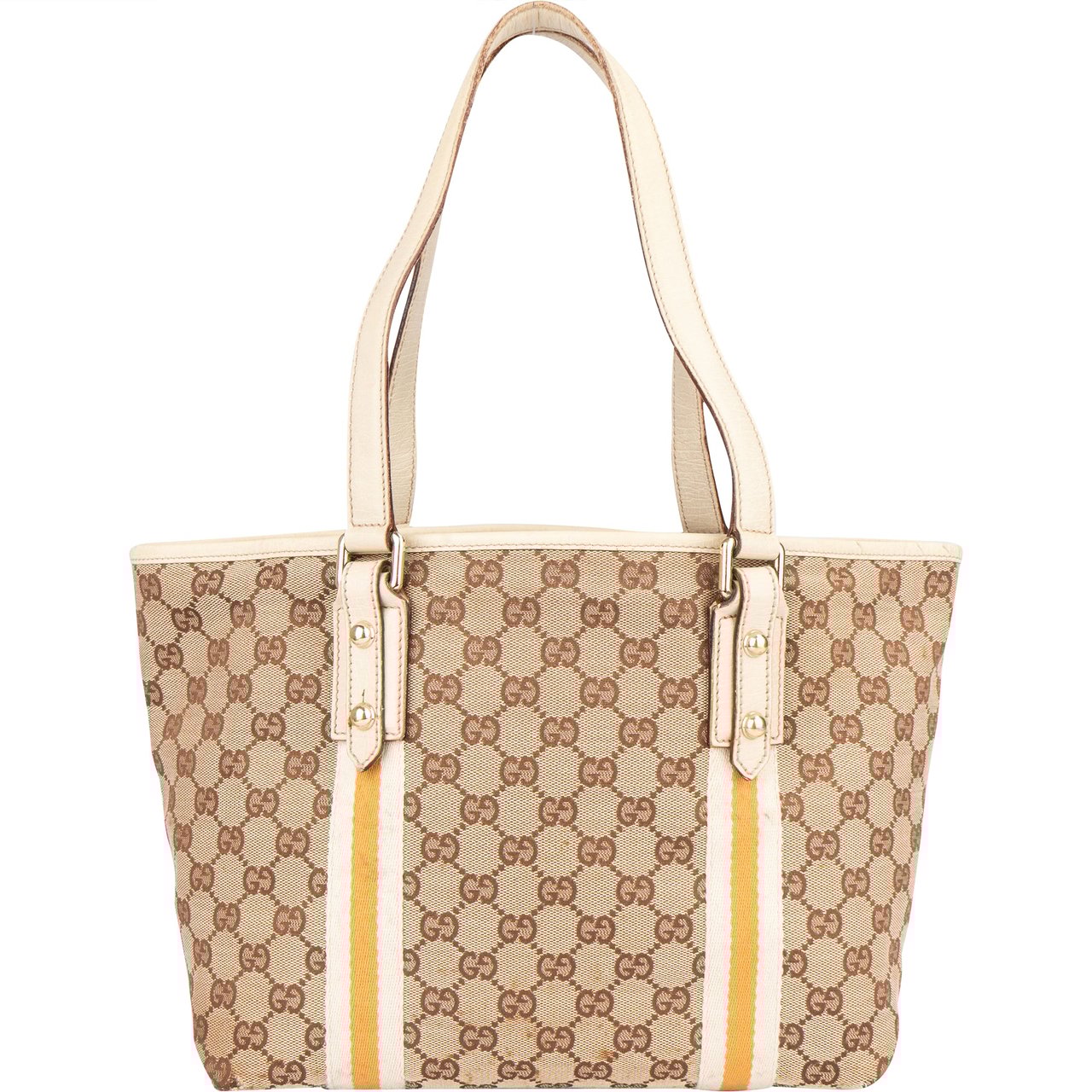 Gucci Gucci GG Monogram Jolicoeuer Handbag Bruin