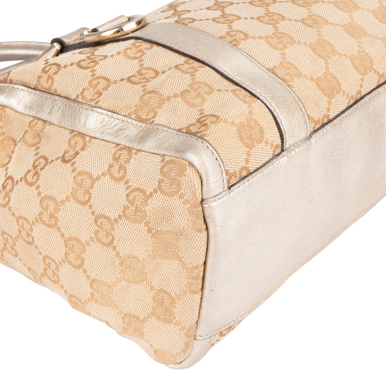 Gucci Gucci GG Monogram Abbey Handbag Beige