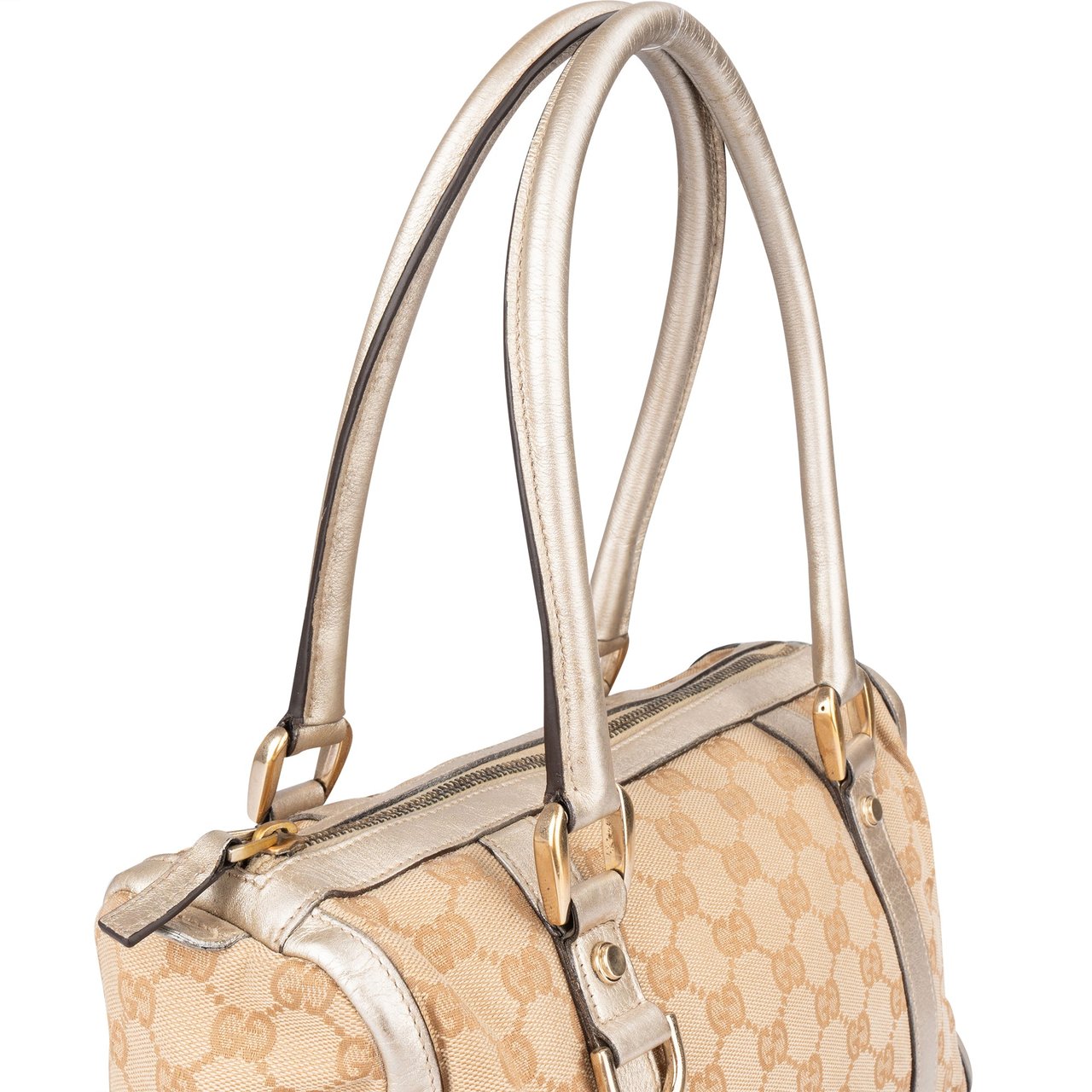 Gucci Gucci GG Monogram Abbey Handbag Beige