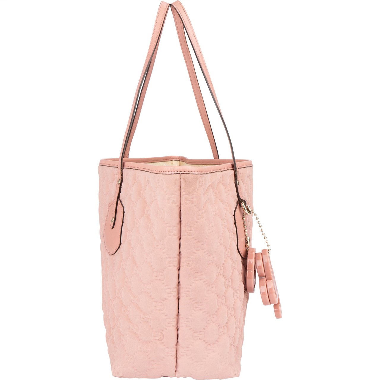 Gucci Pink Puffy Monogram Charmy Handbag Roze