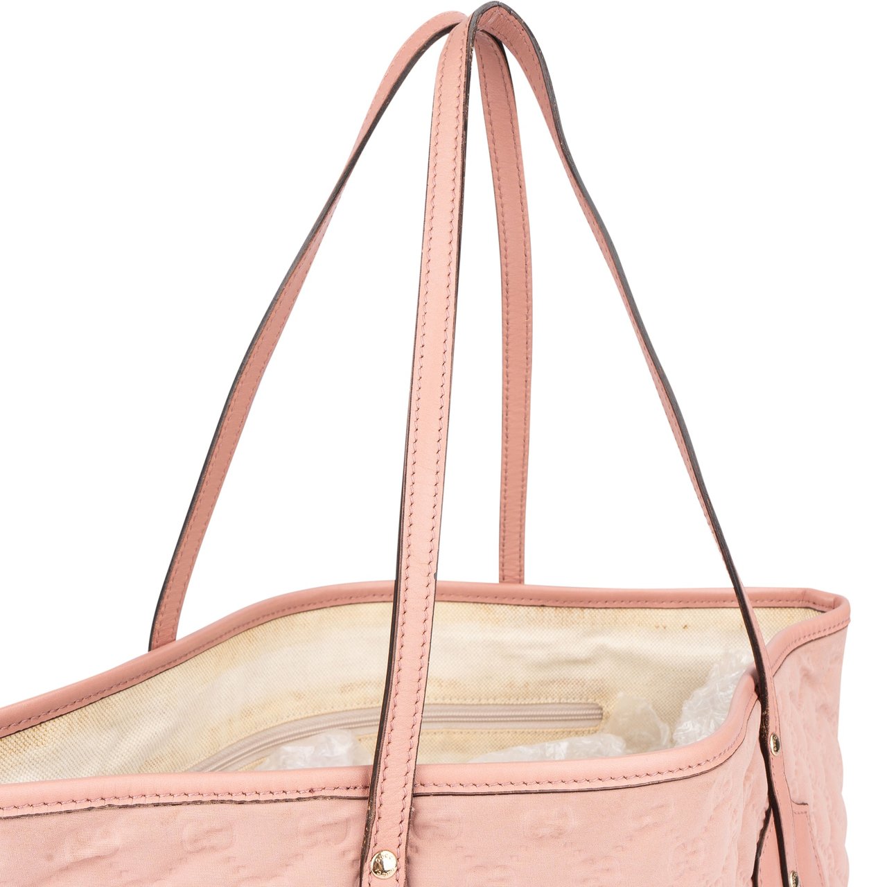 Gucci Gucci Pink Puffy Monogram Charmy Handbag Roze