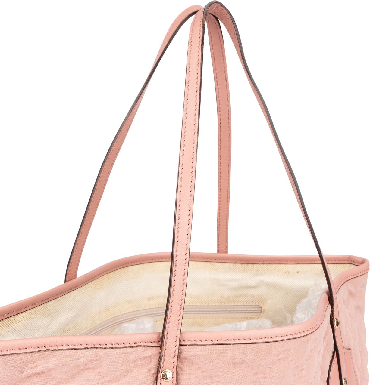 Gucci Pink Puffy Monogram Charmy Handbag Roze