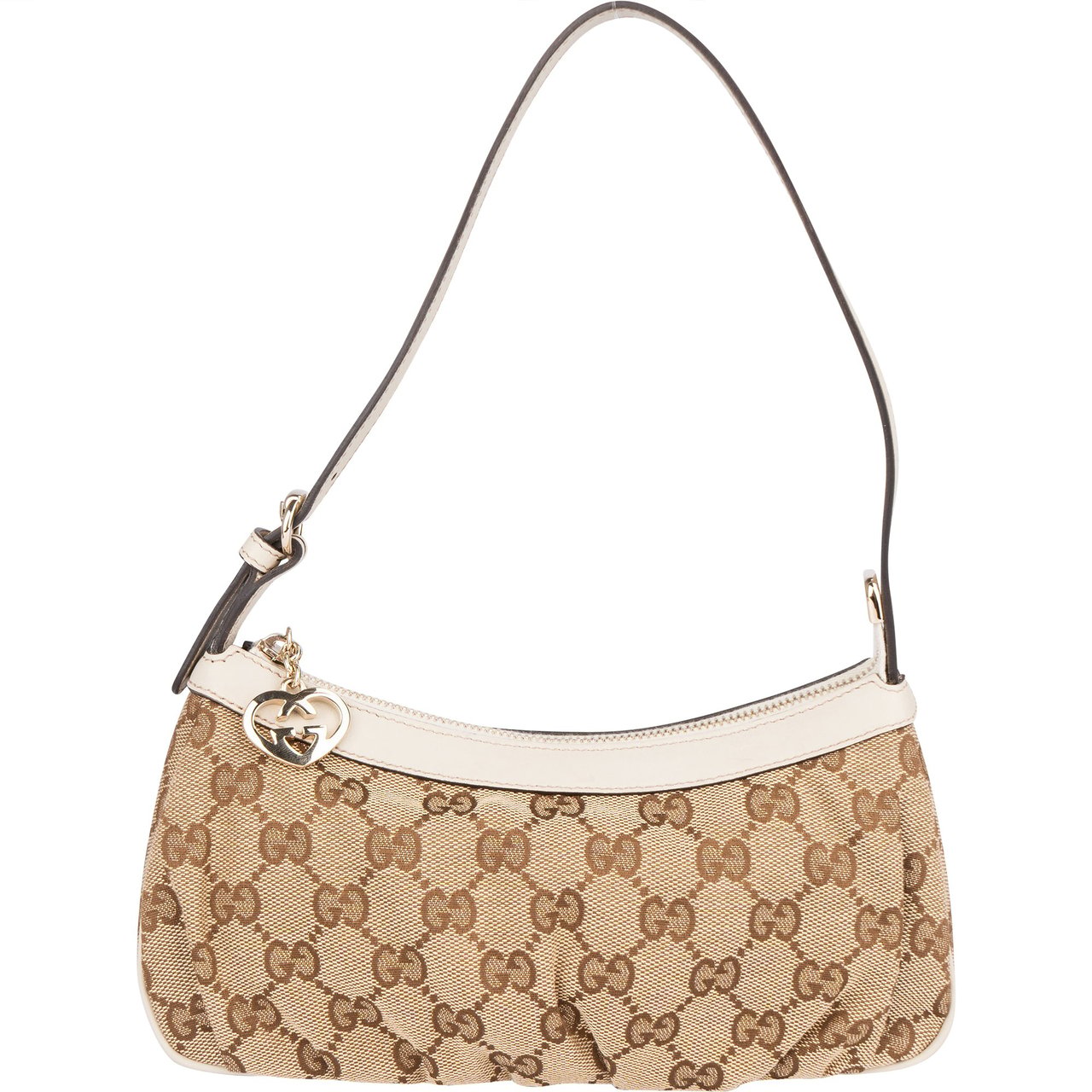 Gucci GG Monogram Mini Handbag Bruin