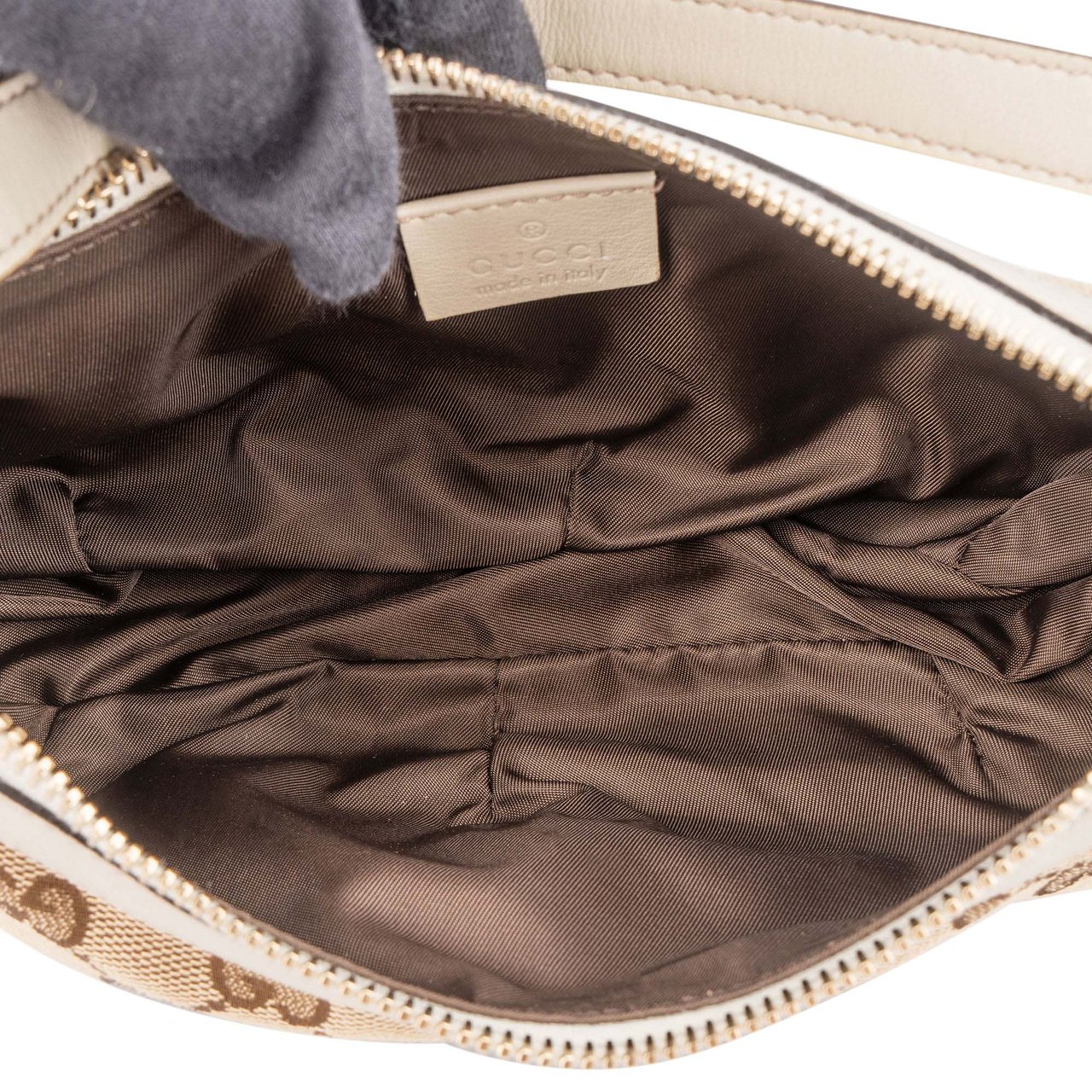 Gucci Gucci GG Monogram Mini Handbag Bruin