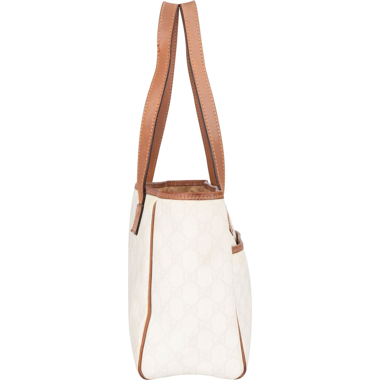Gucci Gucci White GG Monogram Handbag Wit
