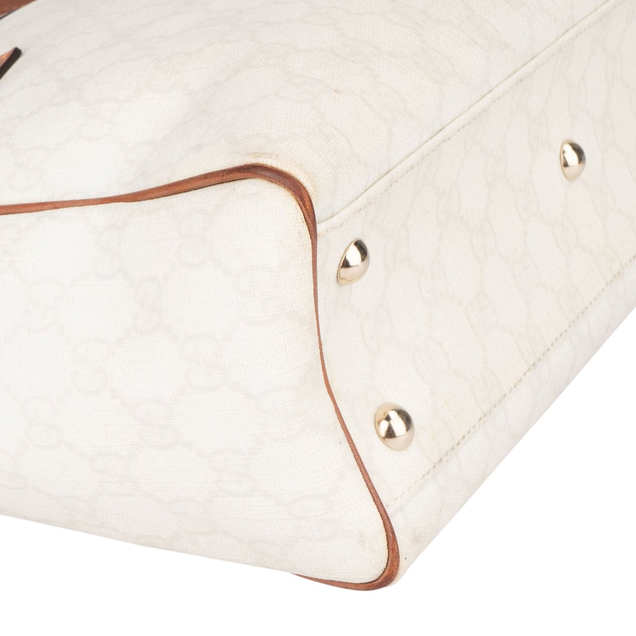 Gucci Gucci White GG Monogram Handbag Wit