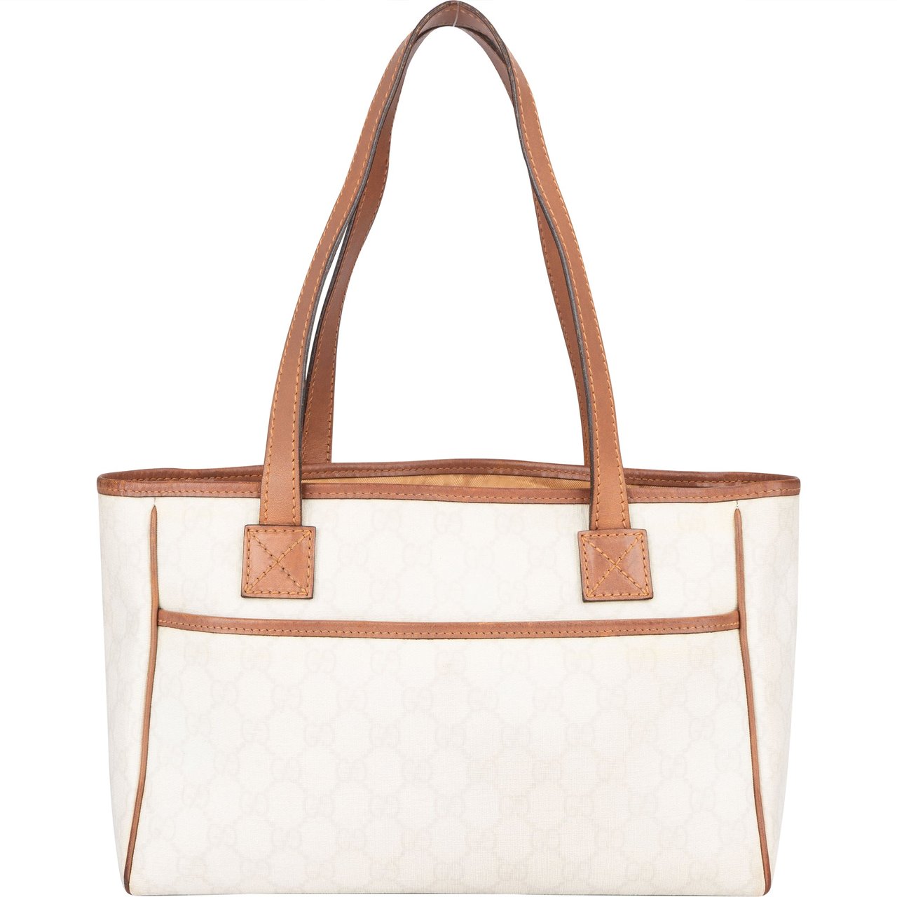 Gucci Gucci White GG Monogram Handbag Wit