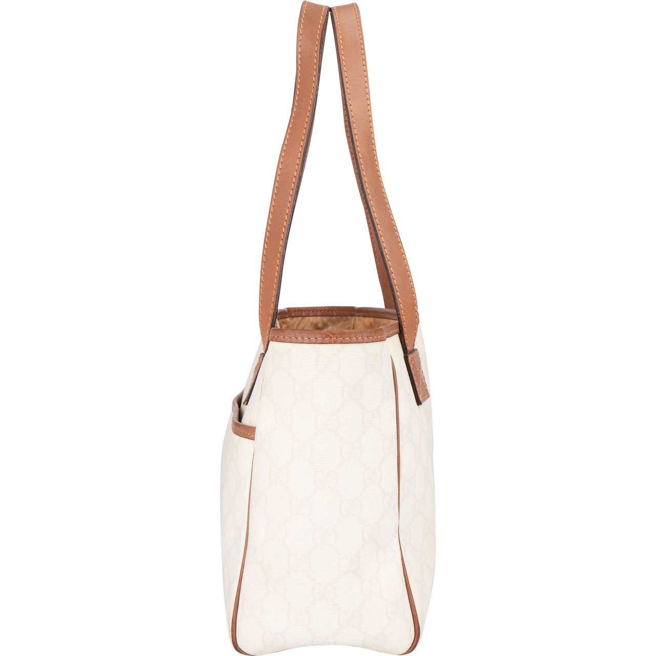 Gucci Gucci White GG Monogram Handbag Wit