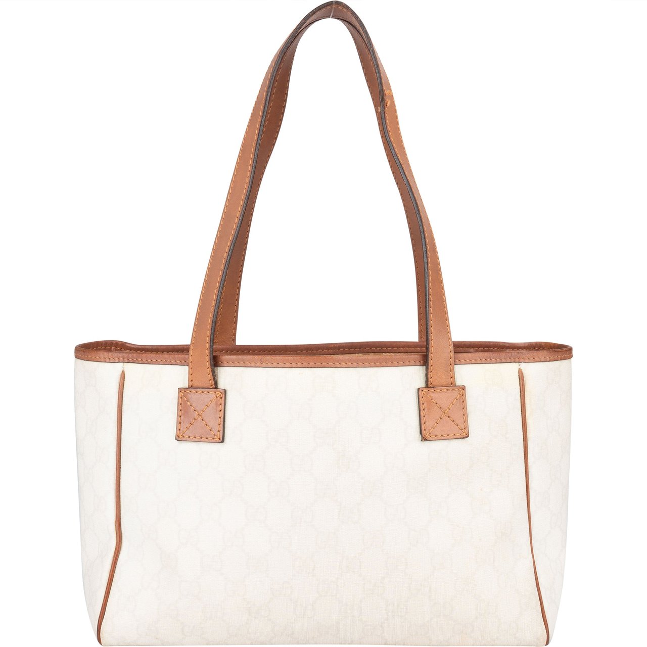 Gucci Gucci White GG Monogram Handbag Wit