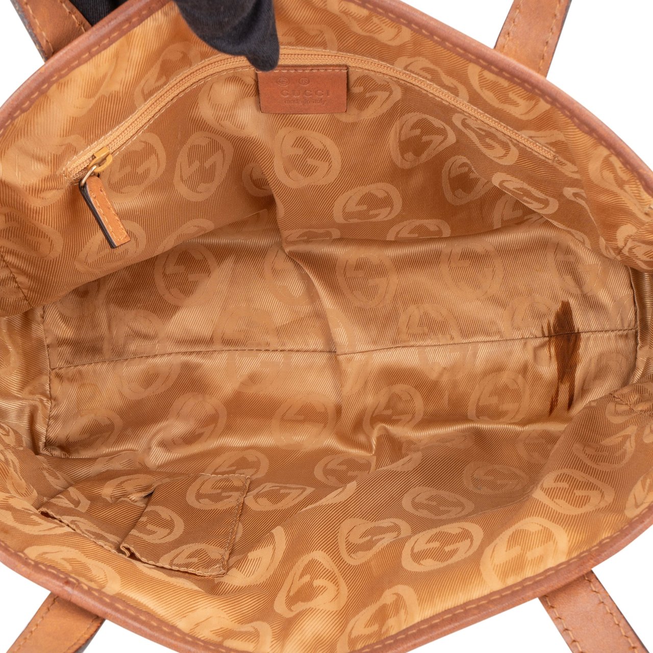 Gucci Gucci White GG Monogram Handbag Wit