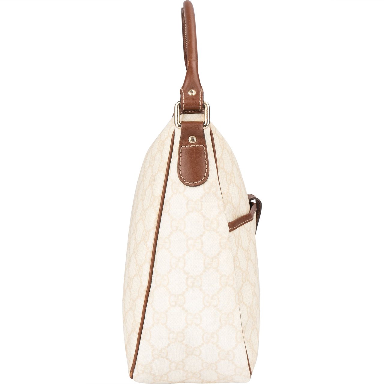 Gucci Gucci GG Supreme Monogram Handbag Beige