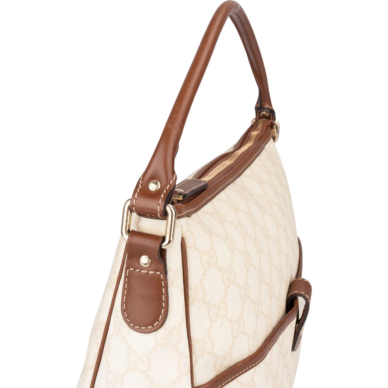 Gucci GG Supreme Monogram Handbag Beige