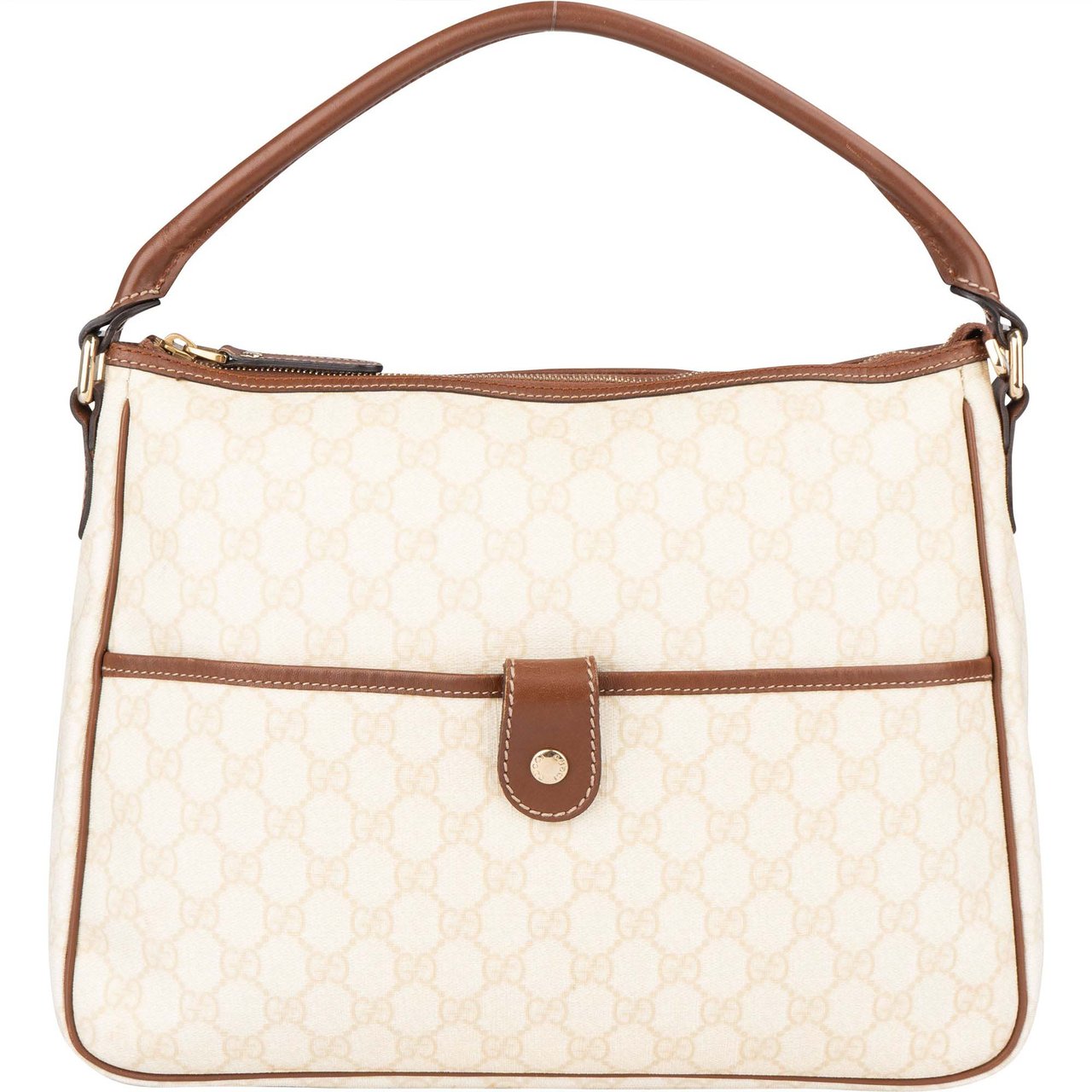 Gucci Gucci GG Supreme Monogram Handbag Beige