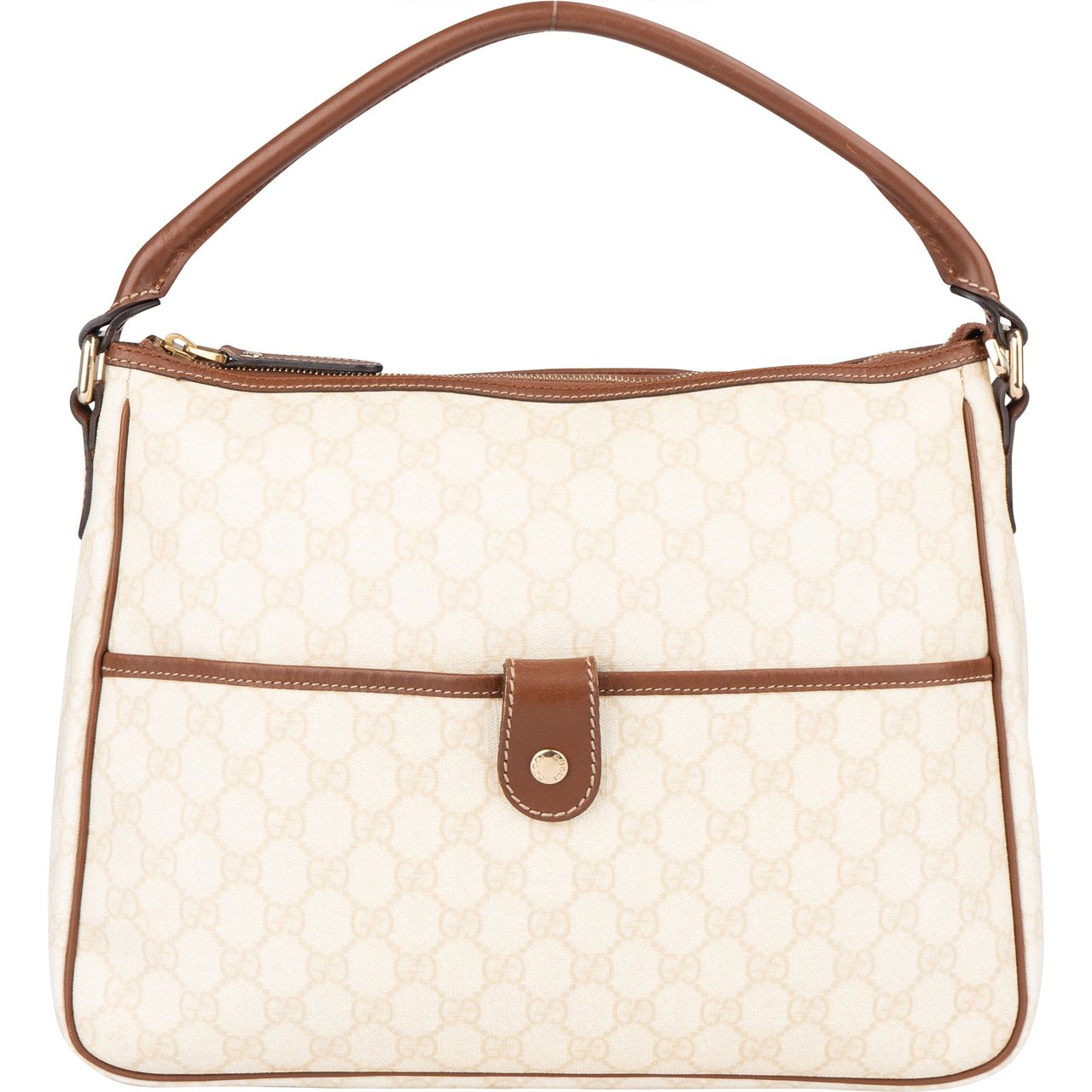 Gucci GG Supreme Monogram Handbag Beige