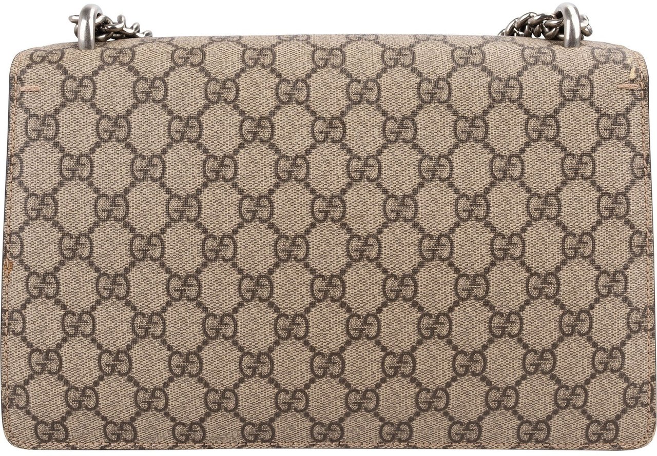 Gucci Monogram GG Supreme Canvas Dionysus Shoulder Bag Beige