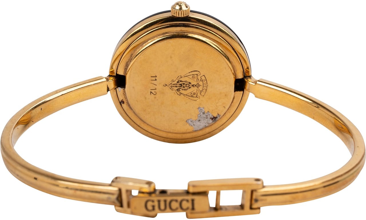 Gucci Gold Tone Change Bezel 11/12.2 Women Watch Goud