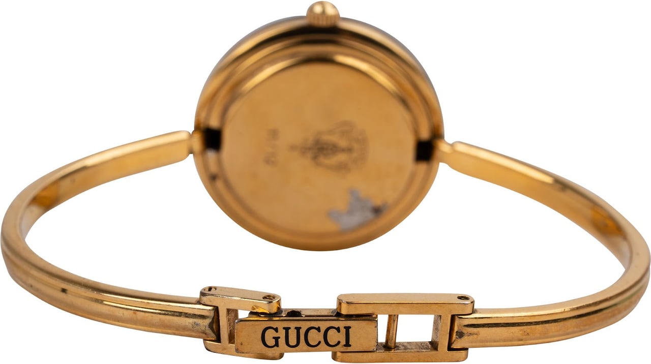 Gucci Gold Tone Change Bezel 11/12.2 Women Watch Goud