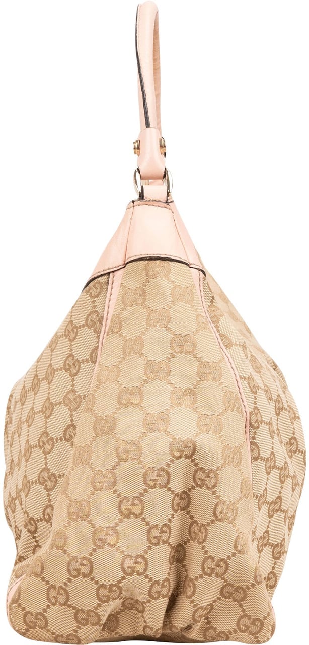 Gucci Monogram GG Canvas Abbey D-Ring Shoulder Bag Beige