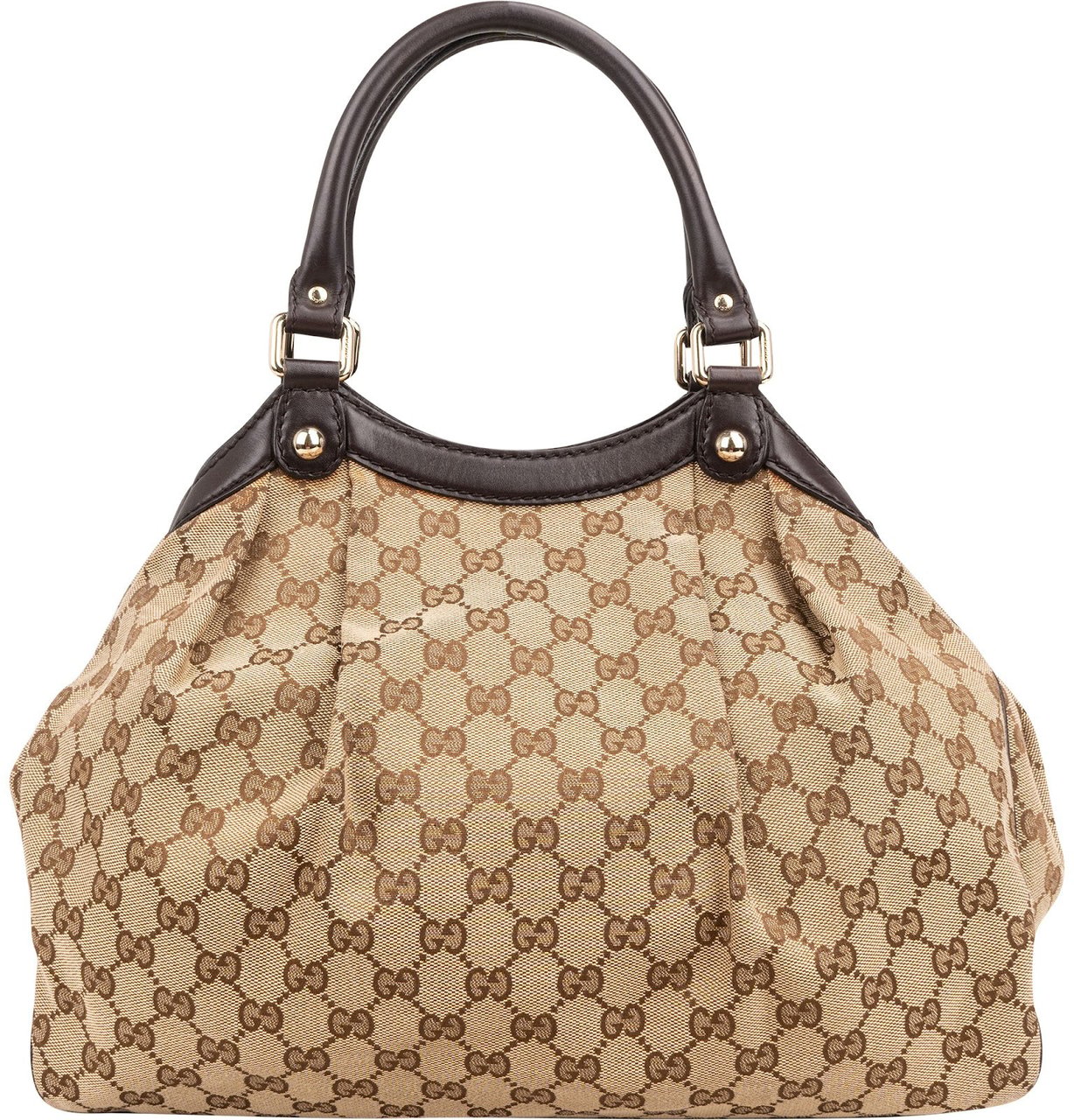 Gucci Monogram GG Canvas Sukey Handbag Beige
