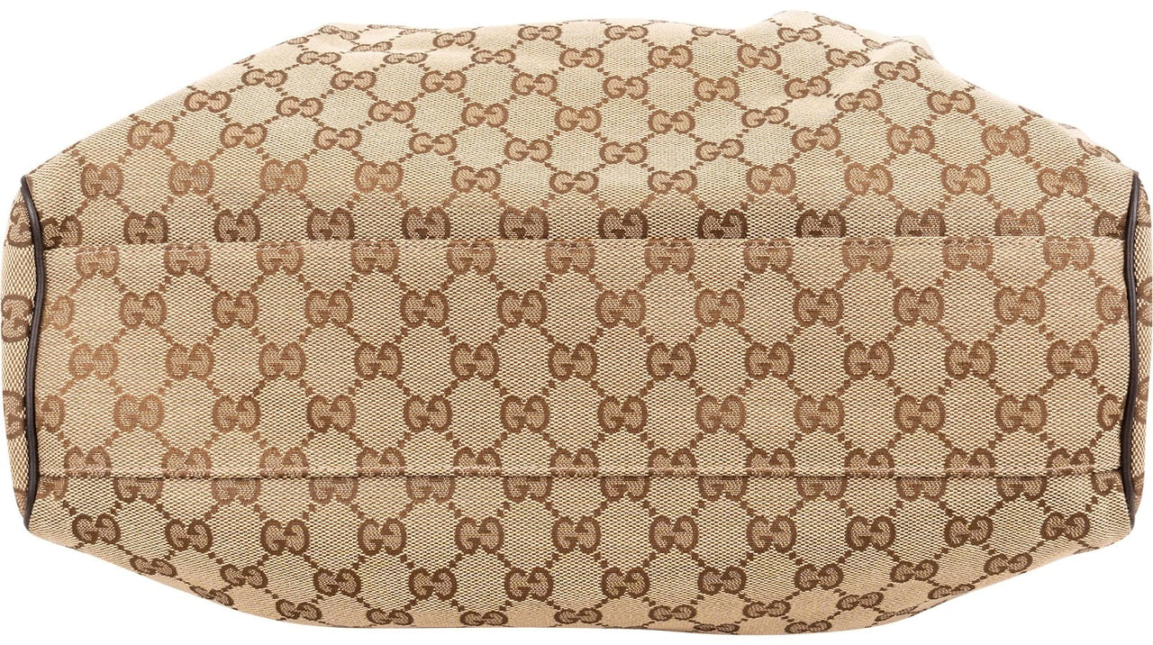 Gucci Monogram GG Canvas Sukey Handbag Beige