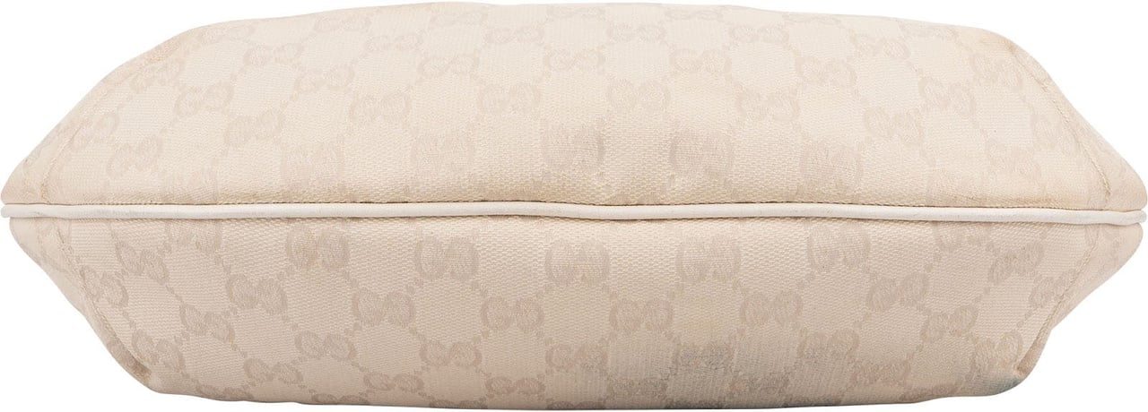 Gucci Monogram GG Canvas Hobo Crossbody Bag Beige