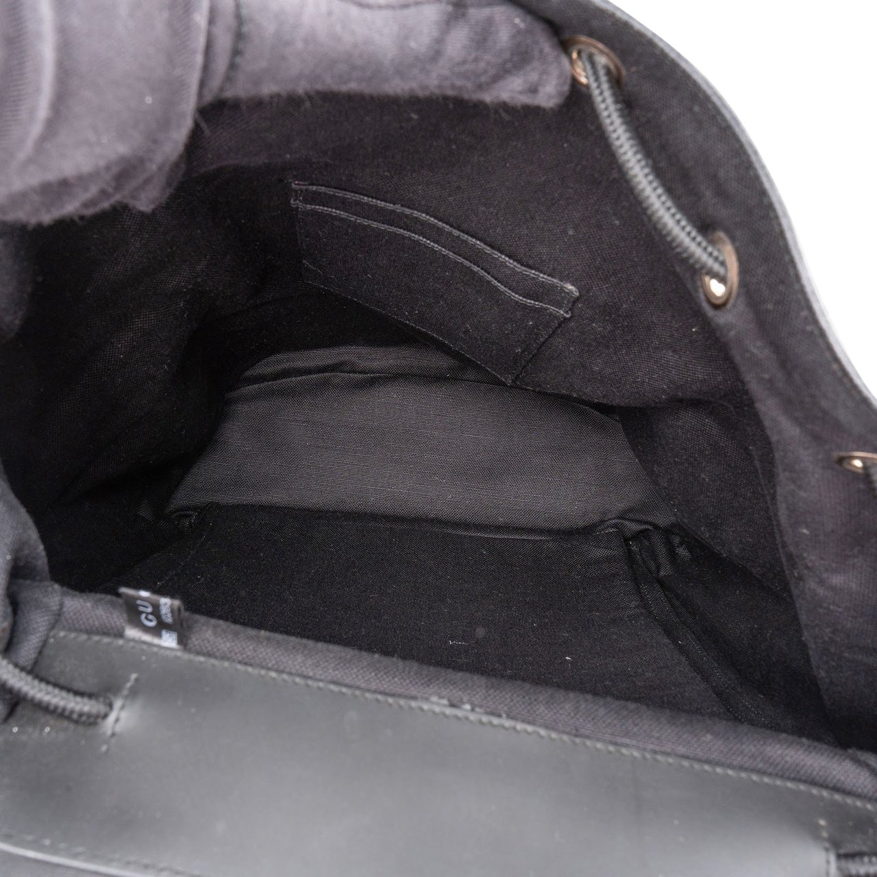 Gucci Monogram GG Supreme Canvas Web Backpack Zwart