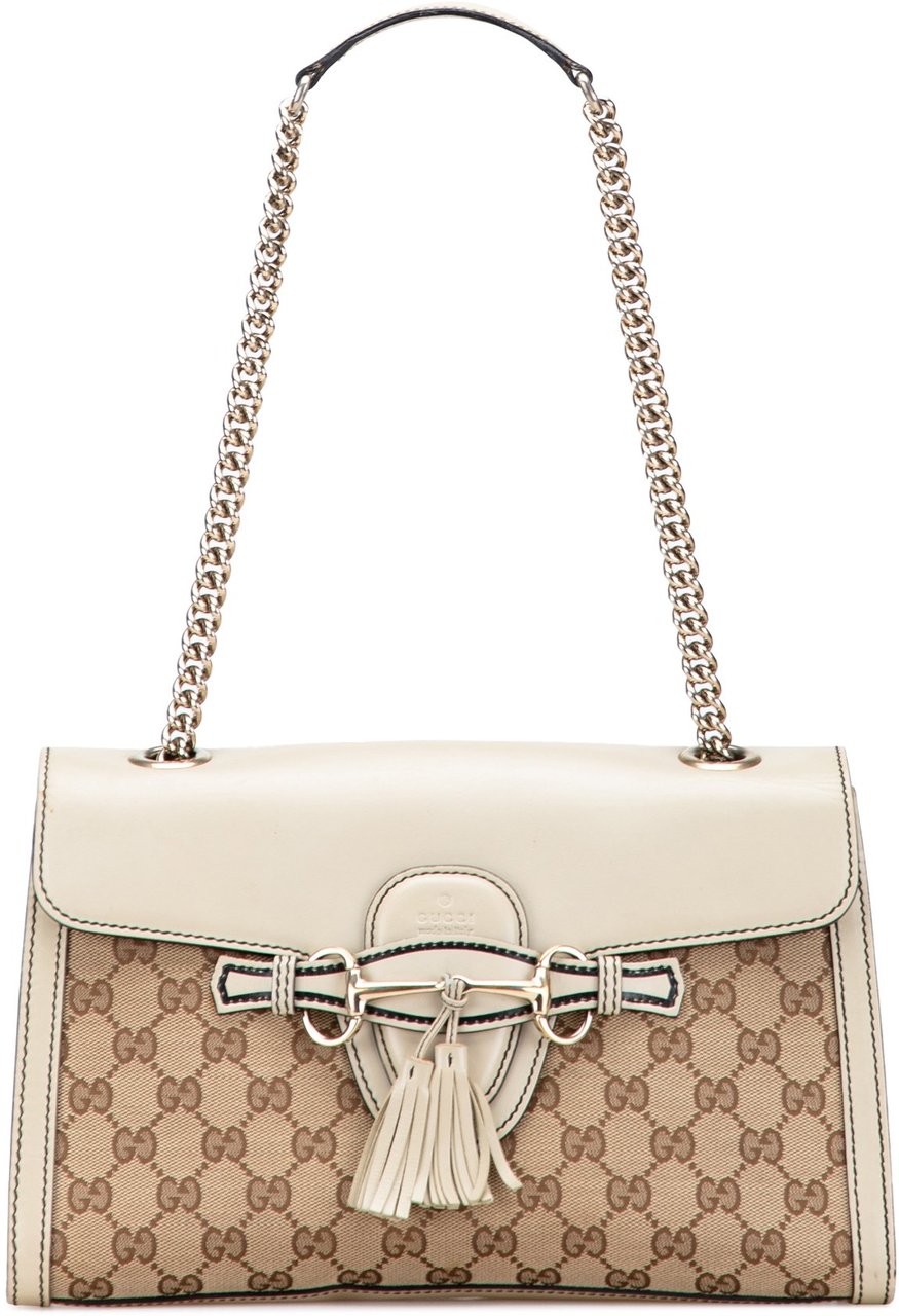 Gucci Medium GG Canvas Emily Shoulder Bag Bruin