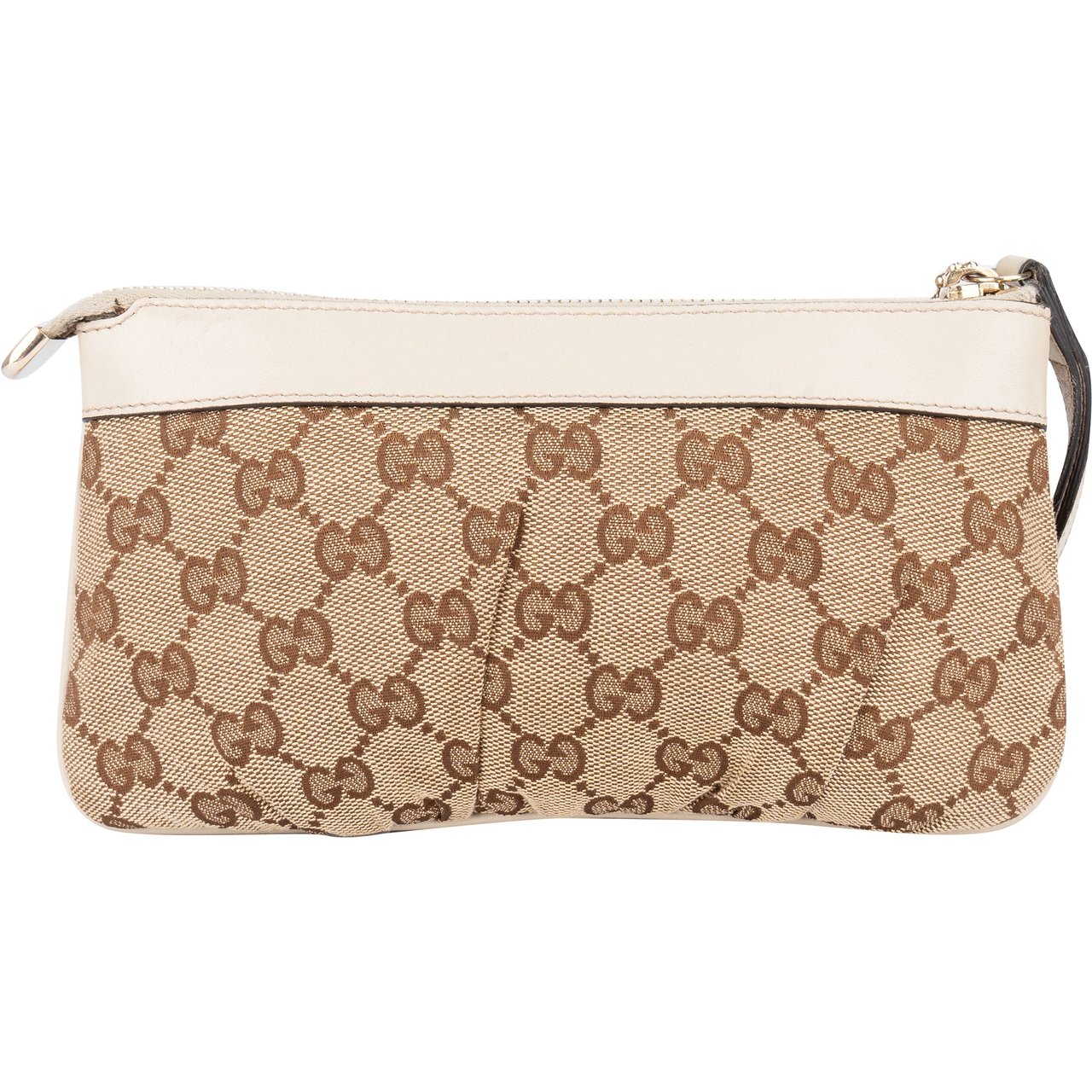 Gucci Gucci GG Monogram Heart Clutch Bruin