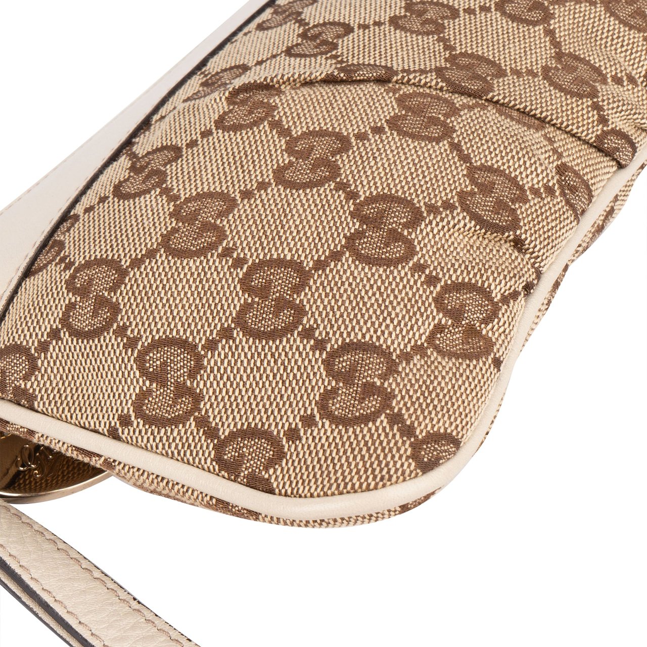 Gucci Gucci GG Monogram Heart Clutch Bruin