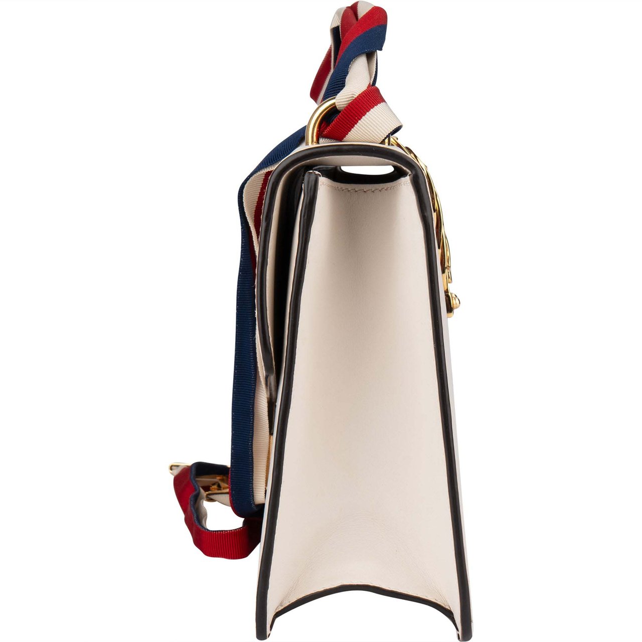 Gucci Gucci White Leather Sylvie Handbag Wit