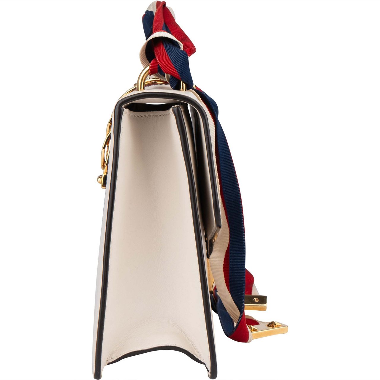 Gucci Gucci White Leather Sylvie Handbag Wit