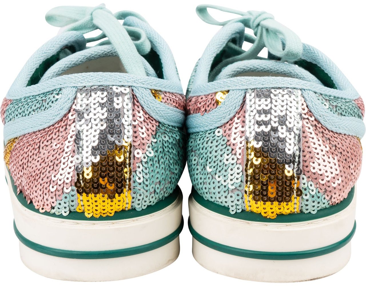 Gucci Multicolor Pailletten Tennis 1977 Sequin Sneaker (37) Divers