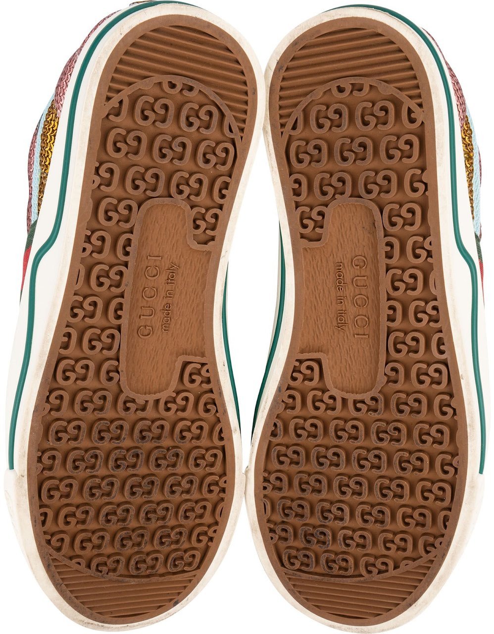 Gucci Multicolor Pailletten Tennis 1977 Sequin Sneaker (37) Divers