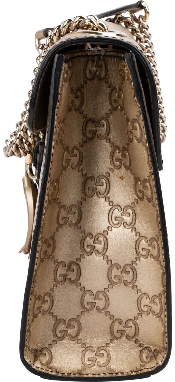 Gucci Guccissima Leather Emily Chain Shoulder Bag Goud