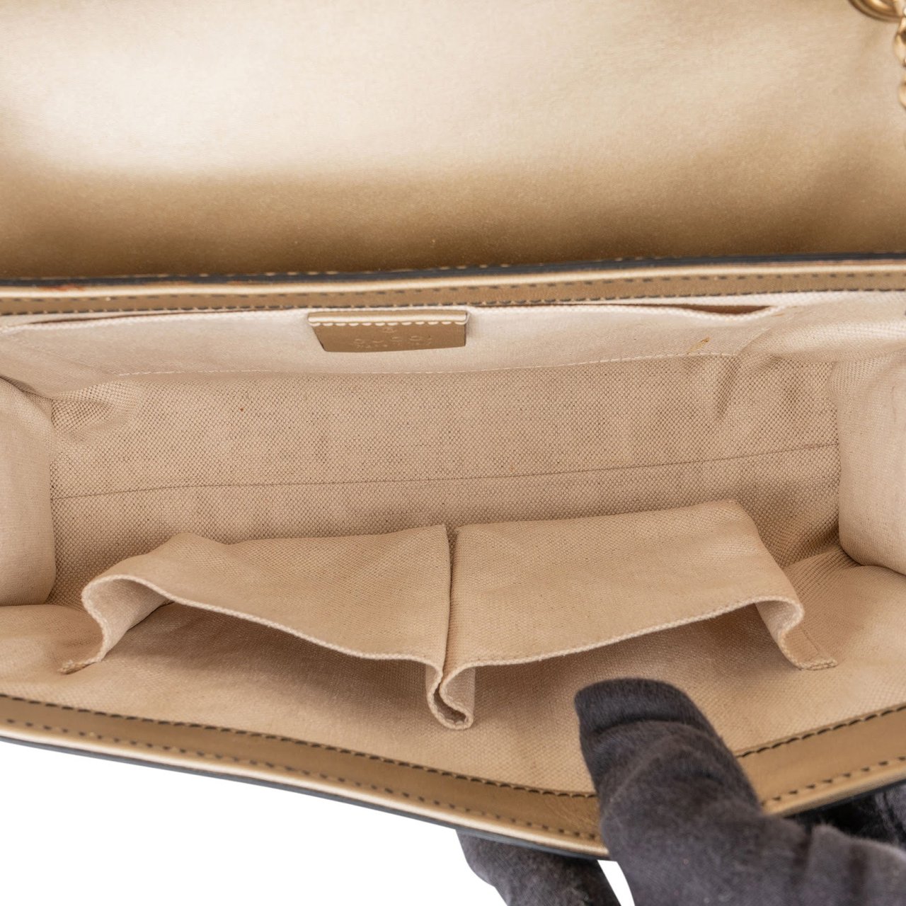 Gucci Guccissima Leather Emily Chain Shoulder Bag Goud