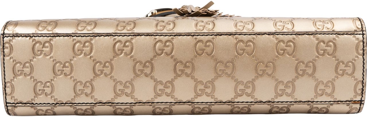 Gucci Guccissima Leather Emily Chain Shoulder Bag Goud