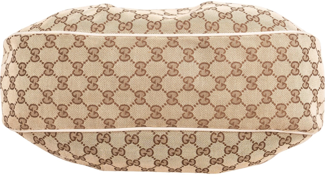 Gucci Monogram GG Sukey Shoulder Bag Beige