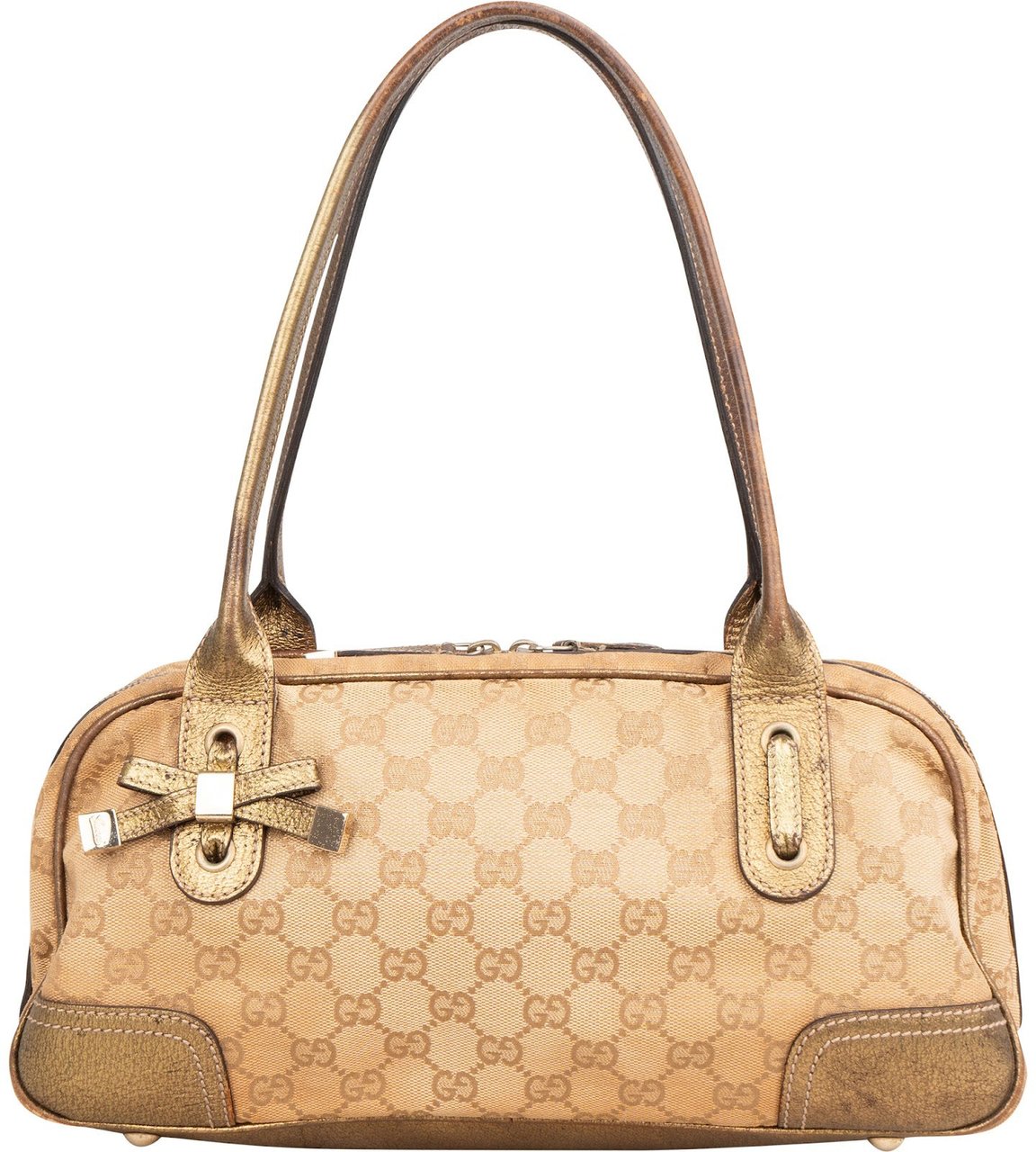 Gucci Monogram GG Princy East West Shoulder Bag Beige