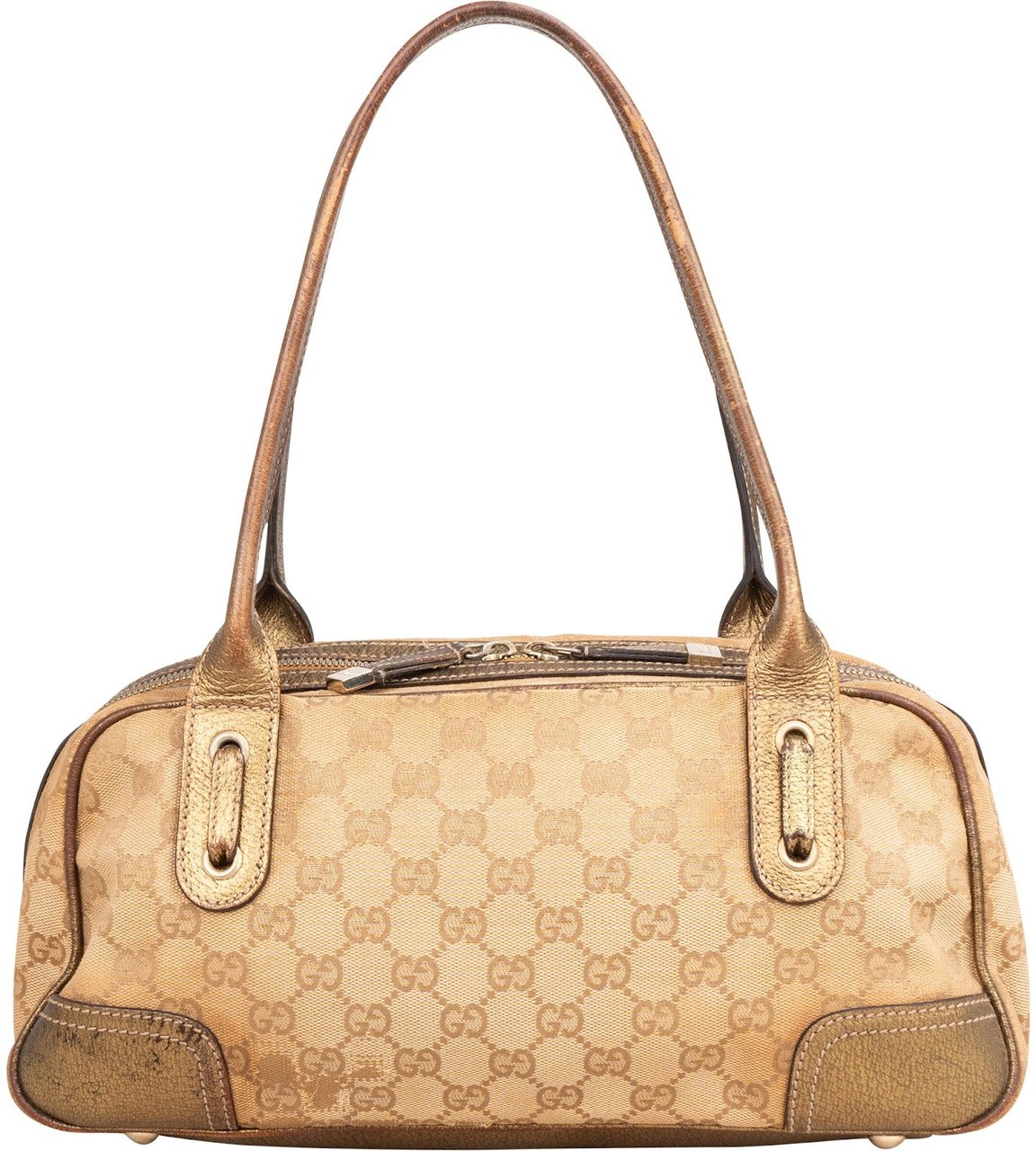 Gucci Monogram GG Princy East West Shoulder Bag Beige