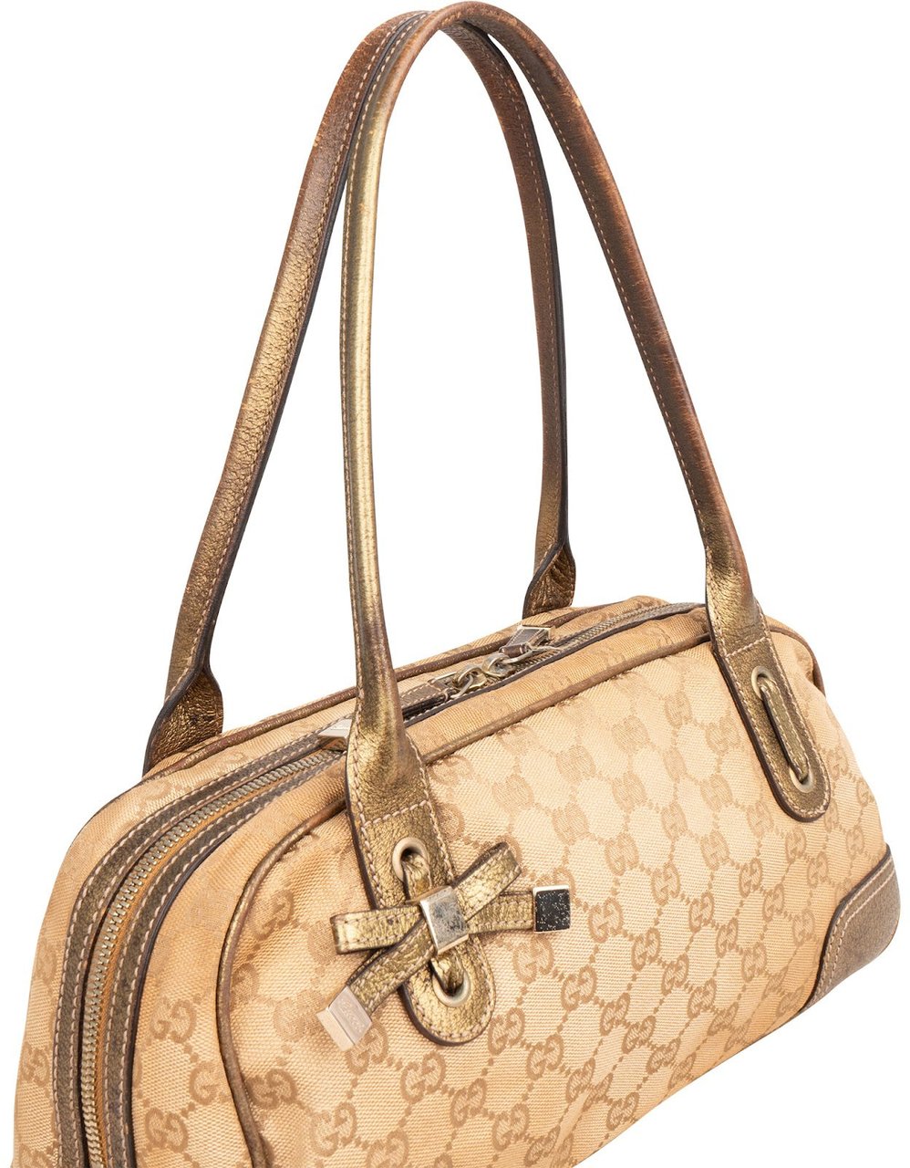 Gucci Monogram GG Princy East West Shoulder Bag Beige