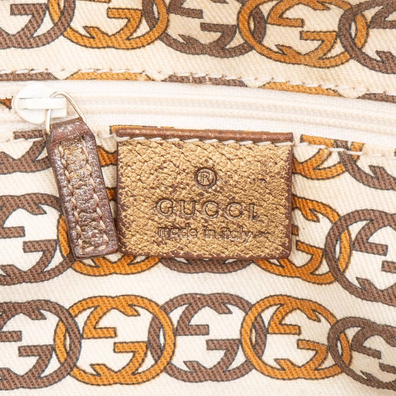 Gucci Monogram GG Princy East West Shoulder Bag Beige