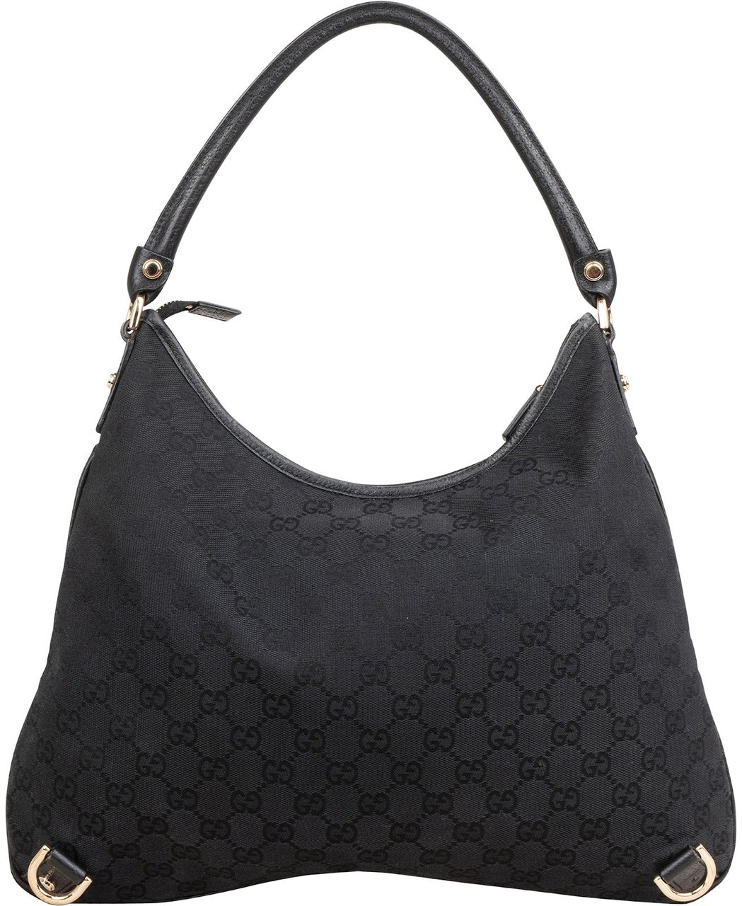 Gucci Monogram GG Abbey D-Ring Hobo Shoulder Bag Zwart